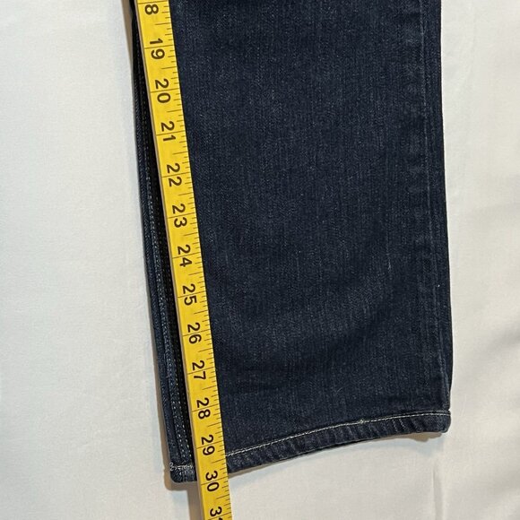 Carhartt Women’s Blue Jeans 8x34 Straight Fit Zipper Pockets Mid Rise - Picture 7 of 13